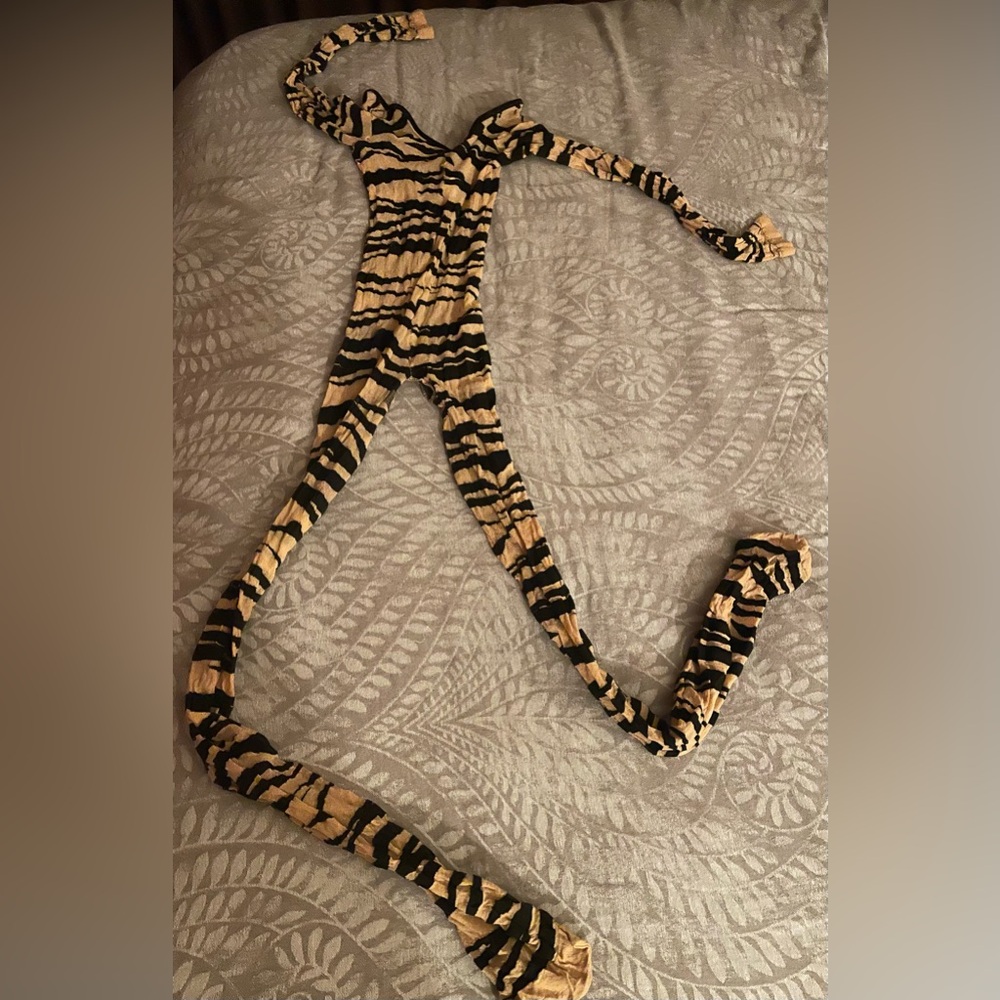 Tiger Print Bodystocking - Picture 4 of 4